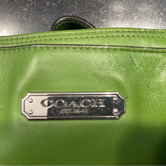 Coach Emerald Green Leather Tote - Picture 11 of 11
